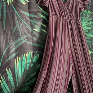 Xhilaration Striped Purple One Piece
